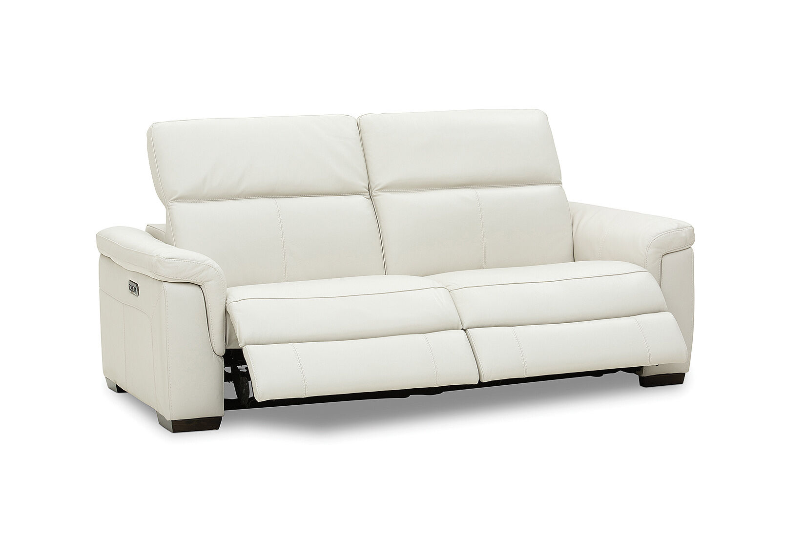LUCIANO - Leather 2.5 Seater Sofa with 2 Electric Recliners LUCIANO