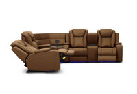 SENTINAL MK2 LEATHER - 4 Piece Corner with RHF Console SENTINAL MK2 LEATHER