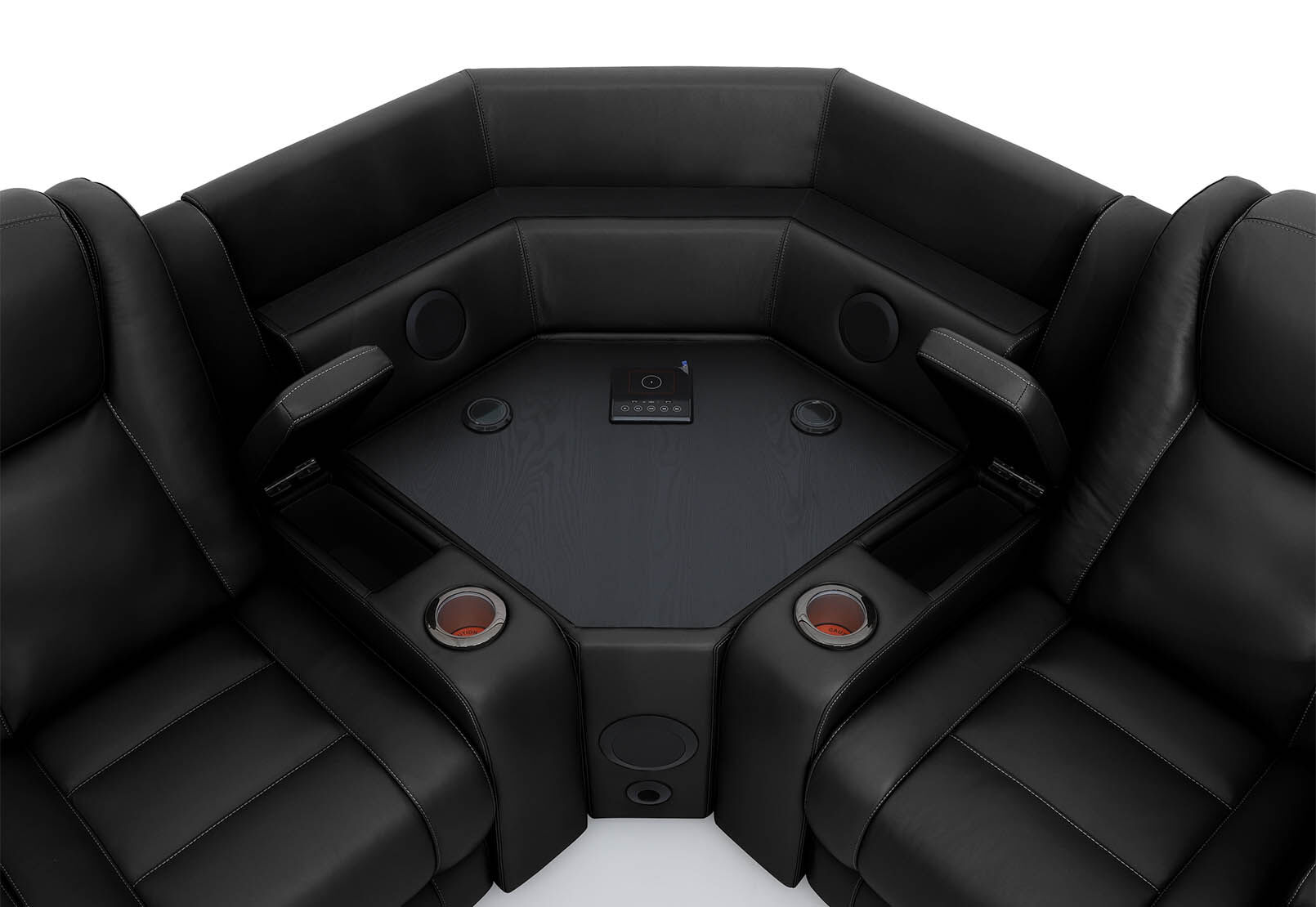 SENTINAL MK2 LEATHER - 4 Piece Corner with RHF Console SENTINAL MK2 LEATHER