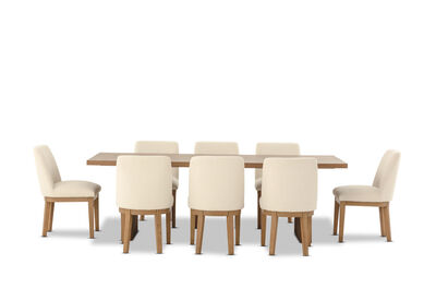 THORIN - 9 Piece Suite with Cora Dining Chairs