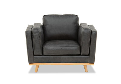 GIORGIO - Leather Accent Chair