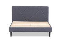 FRAZIER - Dark Grey King Bed FRAZIER