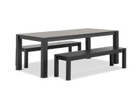 LA PALOMA - 3 Piece Outdoor Dining Table With Naviti Bench Setting LA PALOMA