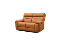 HOLLYWOOD LEATHER - 2 Seater Sofa with Electric Recliners HOLLYWOOD LEATHER