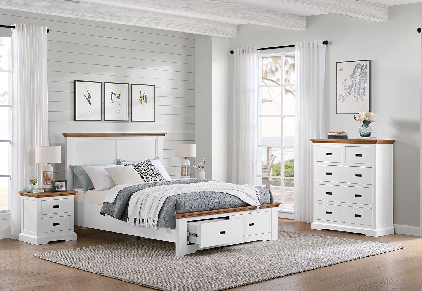 CHARLSBOURG - Dresser with Mirror CHARLSBOURG