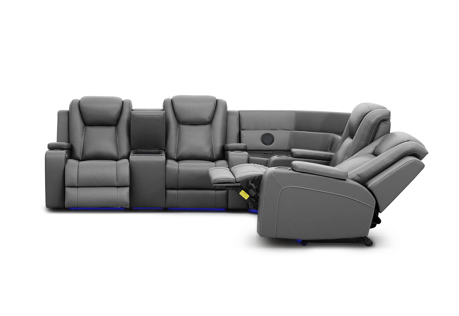 SENTINAL MK2 LEATHER - 4 Piece Corner with LHF Console SENTINAL MK2 LEATHER