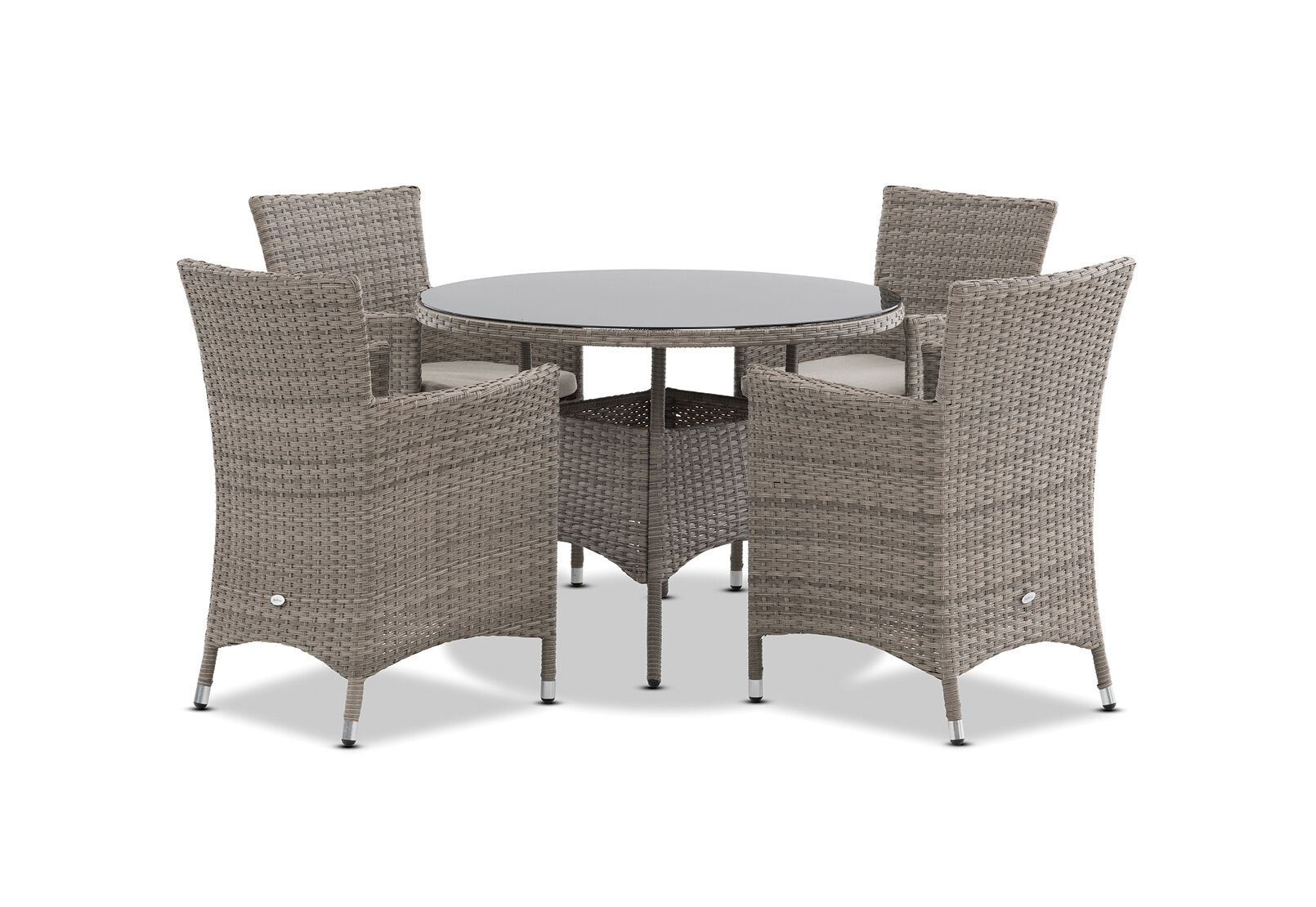 BARBOSA - 5 Piece Round Outdoor Dining Setting. BARBOSA
