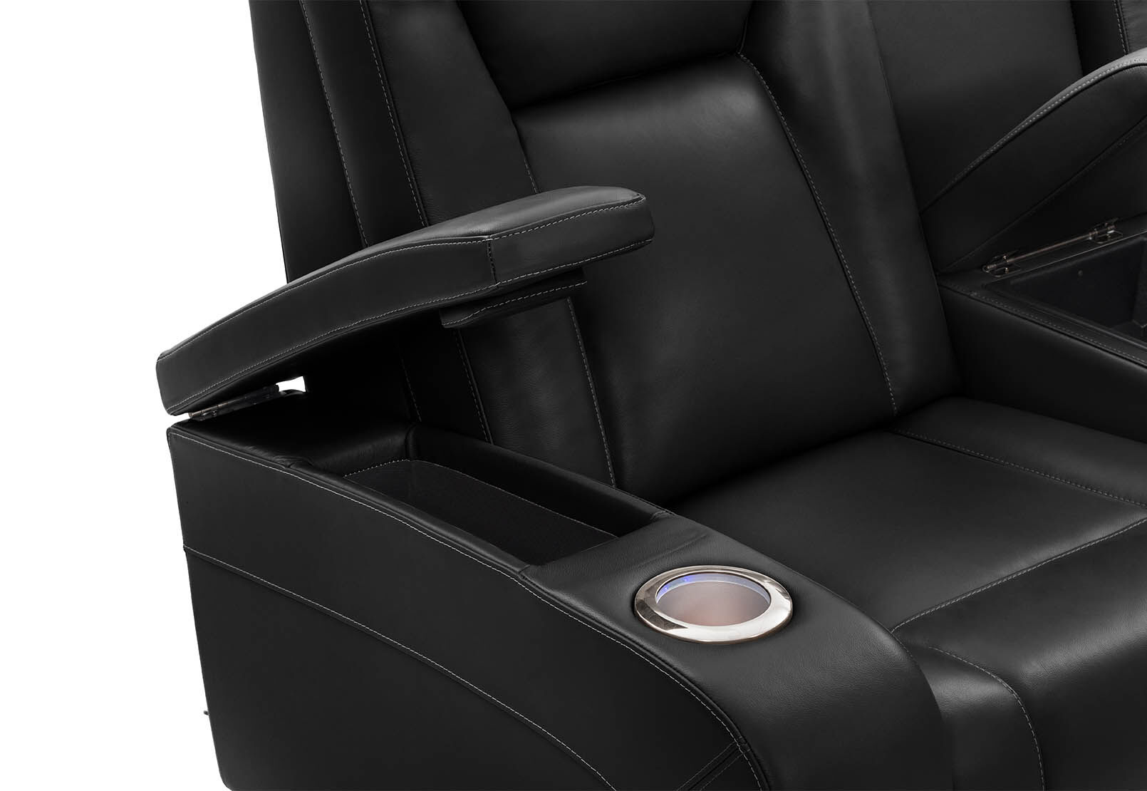SENTINAL MK2 LEATHER - 2 Seater with 2 Electric Recliners and Console SENTINAL MK2 LEATHER