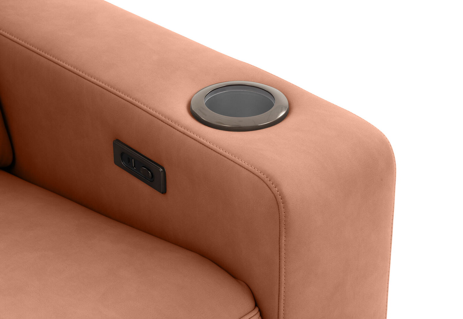 LEANDRO - RHF Arm Chair with Single Motor Recliner LEANDRO