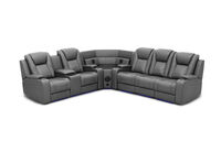 SENTINAL MK2 LEATHER - 5 Piece Corner with LHF Console SENTINAL MK2 LEATHER
