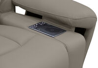 HOLLYWOOD LEATHER - Media 3 Seater with Electric Recliners HOLLYWOOD LEATHER