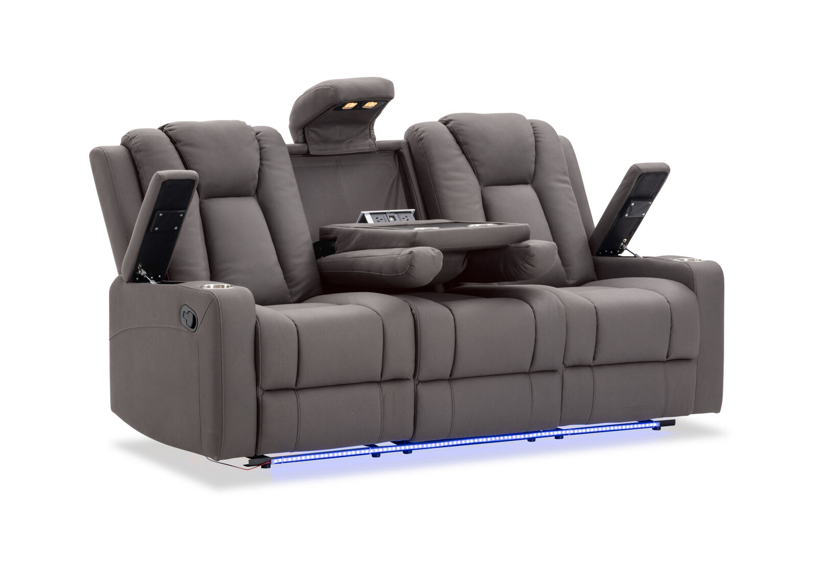 TRAVIS FABRIC - 3 Seater with Recliners TRAVIS FABRIC