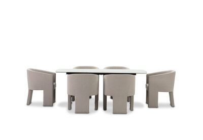 MACKINLEY - 7 Piece Suite with Alicante Dining Chairs.