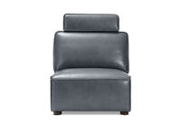 BARTELLE LEATHER - Modular Armless Chair BARTELLE LEATHER