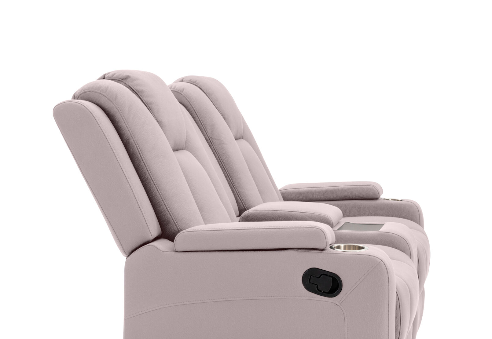 TRAVIS FABRIC - 2 Seater with Recliners and Console TRAVIS FABRIC