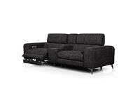 SINATRA FABRIC - Media 3 Seater with 2 Inbuilt Electric Recliners SINATRA FABRIC