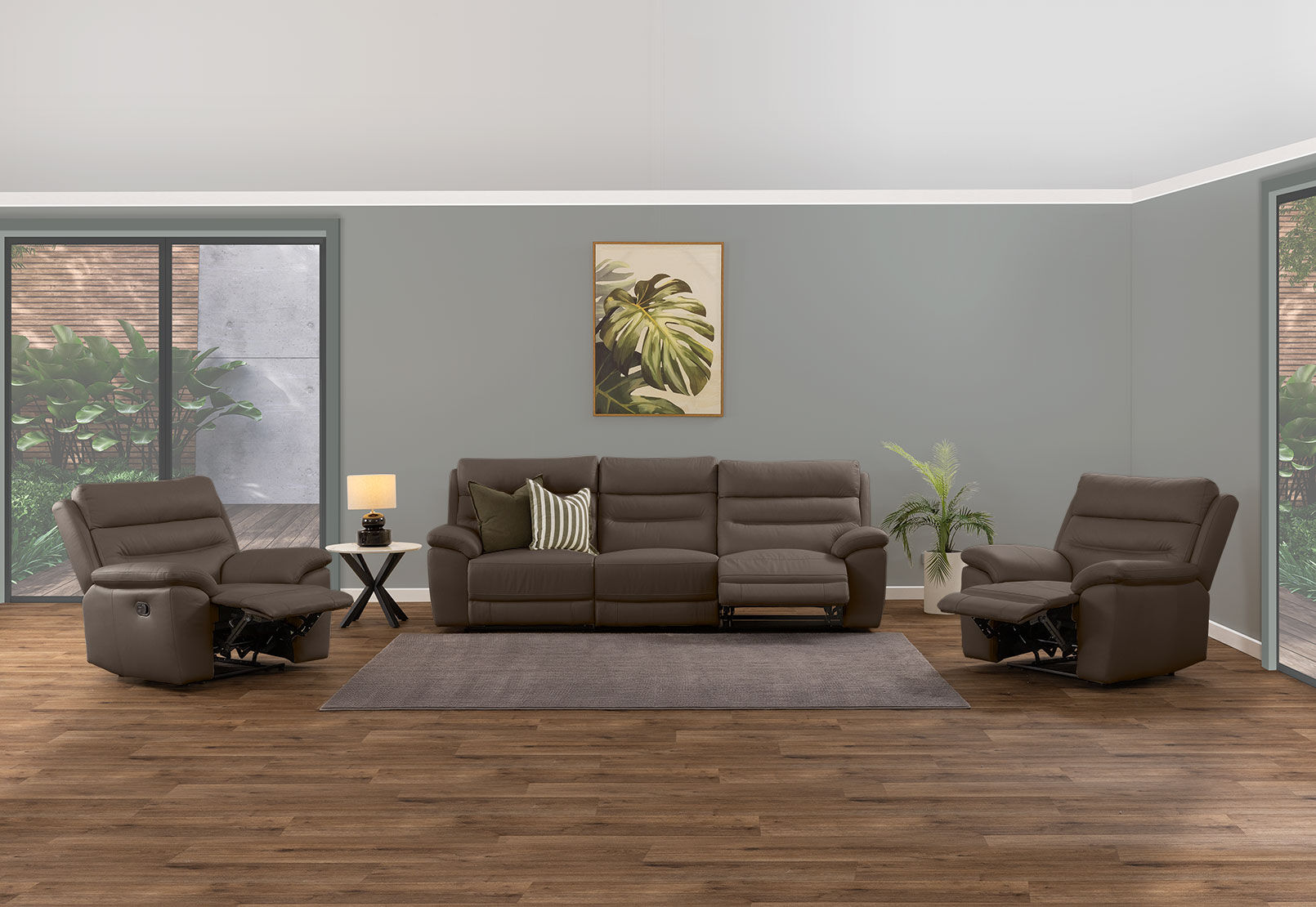 BEARMAN LEATHER - Recliner BEARMAN LEATHER