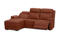 SAN MARCO - Leather 3 Seater Left-Hand Facing Chaise SAN MARCO