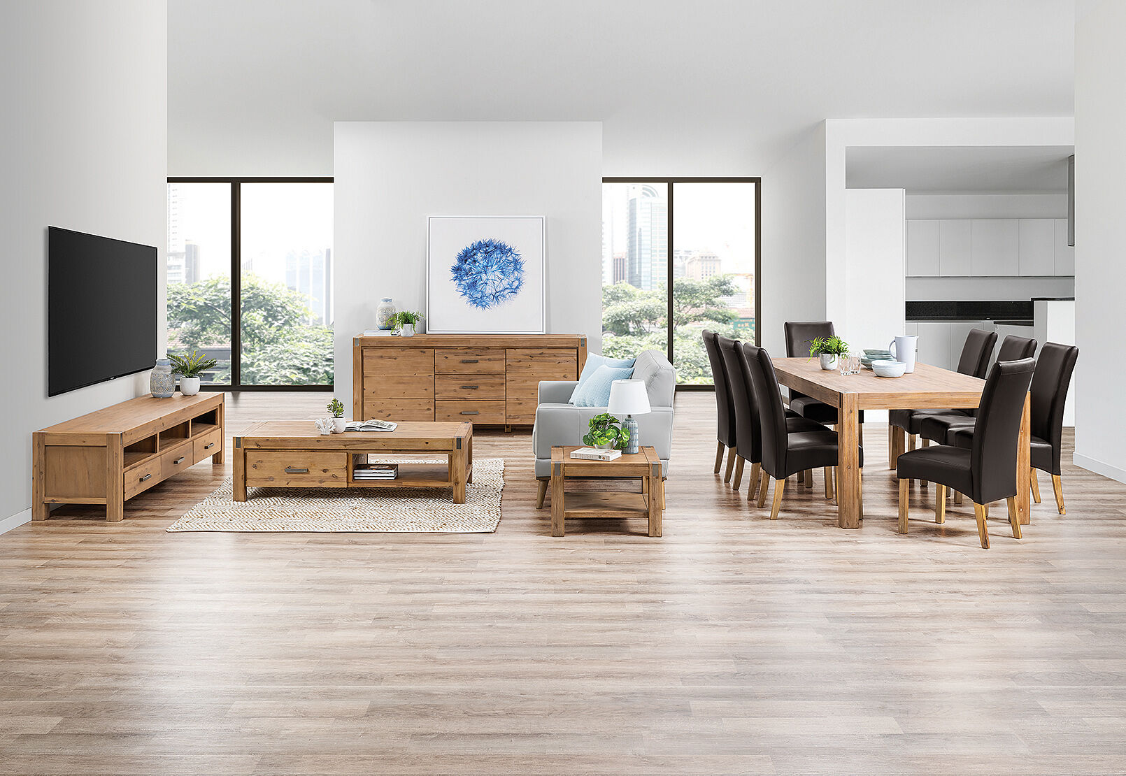 Silverwood 13 Piece Package Amart Furniture