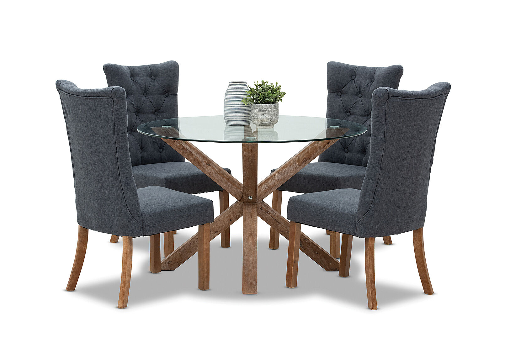 Promenade 5 Piece Dining Suite w/ Nottingham Chairs Amart