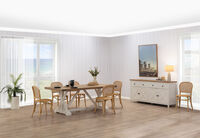NORMANDY - 7 Piece Dining Suite with Toulouse Dining Chairs. NORMANDY