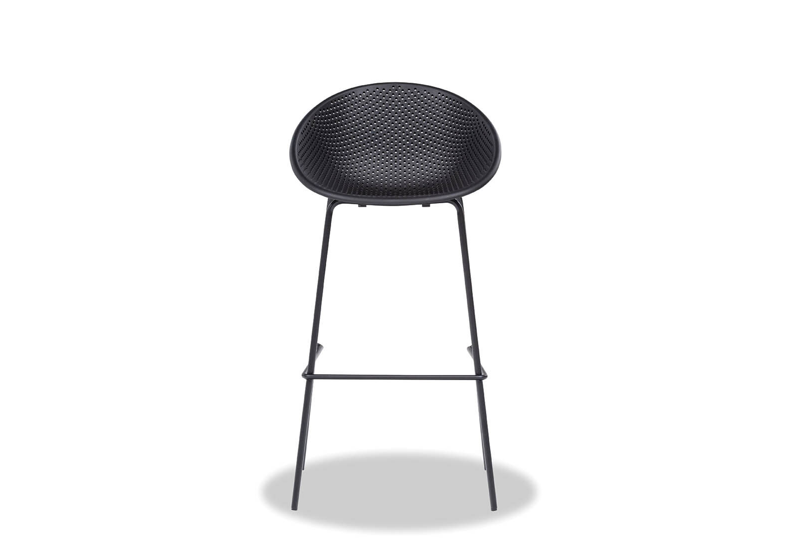BLACK XAVIAN Outdoor Bar Chair