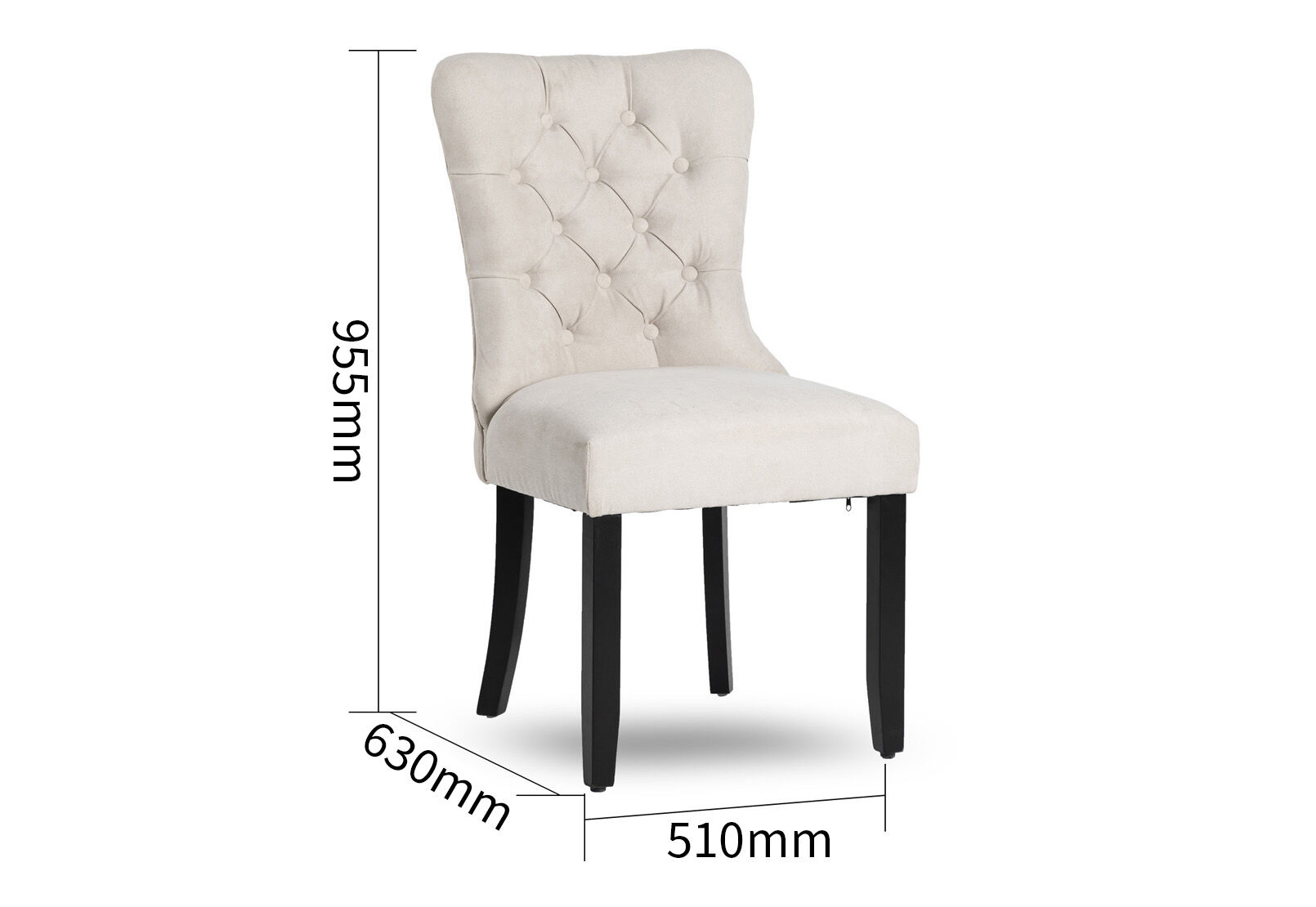 GERALDO - Set of 2 Dining Chairs GERALDO