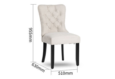 GERALDO - Set of 2 Dining Chairs