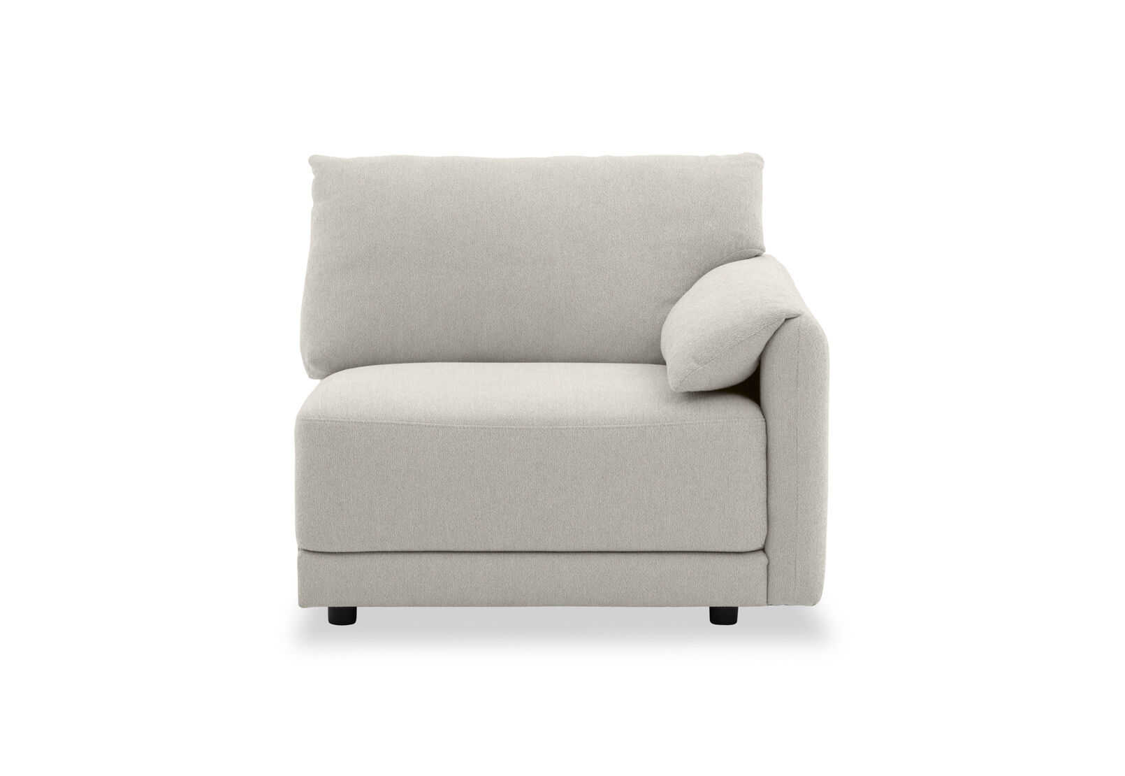 LIGHT GREY VARLEY FABRIC Modular Right Hand Facing Chair (Fabric)