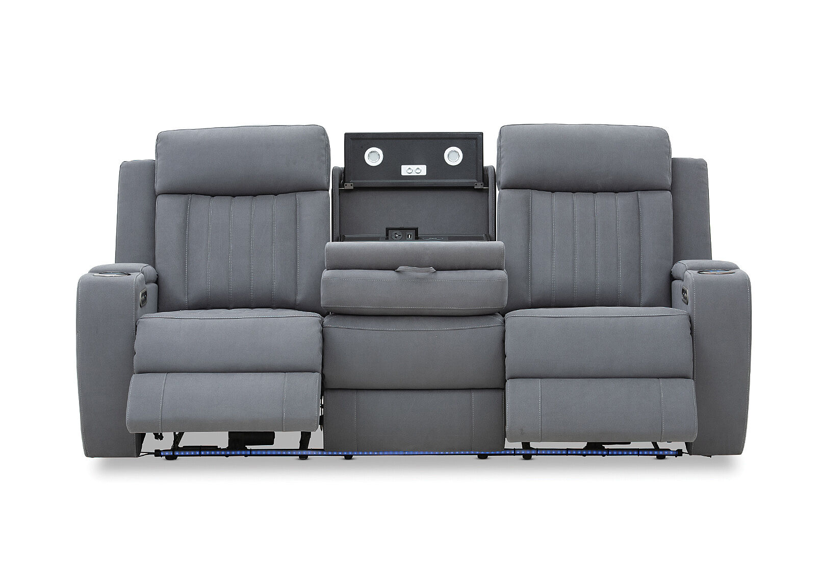 HERCULES - Fabric 3 Seater with Inbuilt Electric Recliners HERCULES