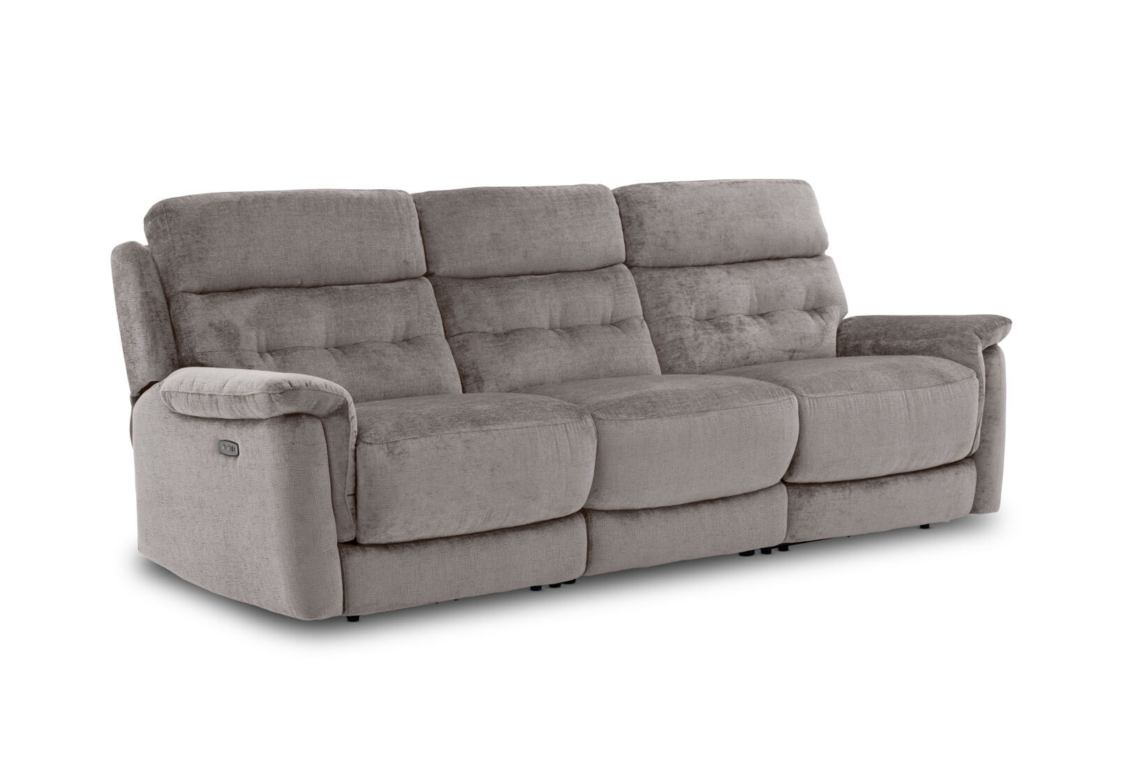 OBERTO FABRIC - 3 Seater with 2 inbuilt Electric Recliners OBERTO FABRIC