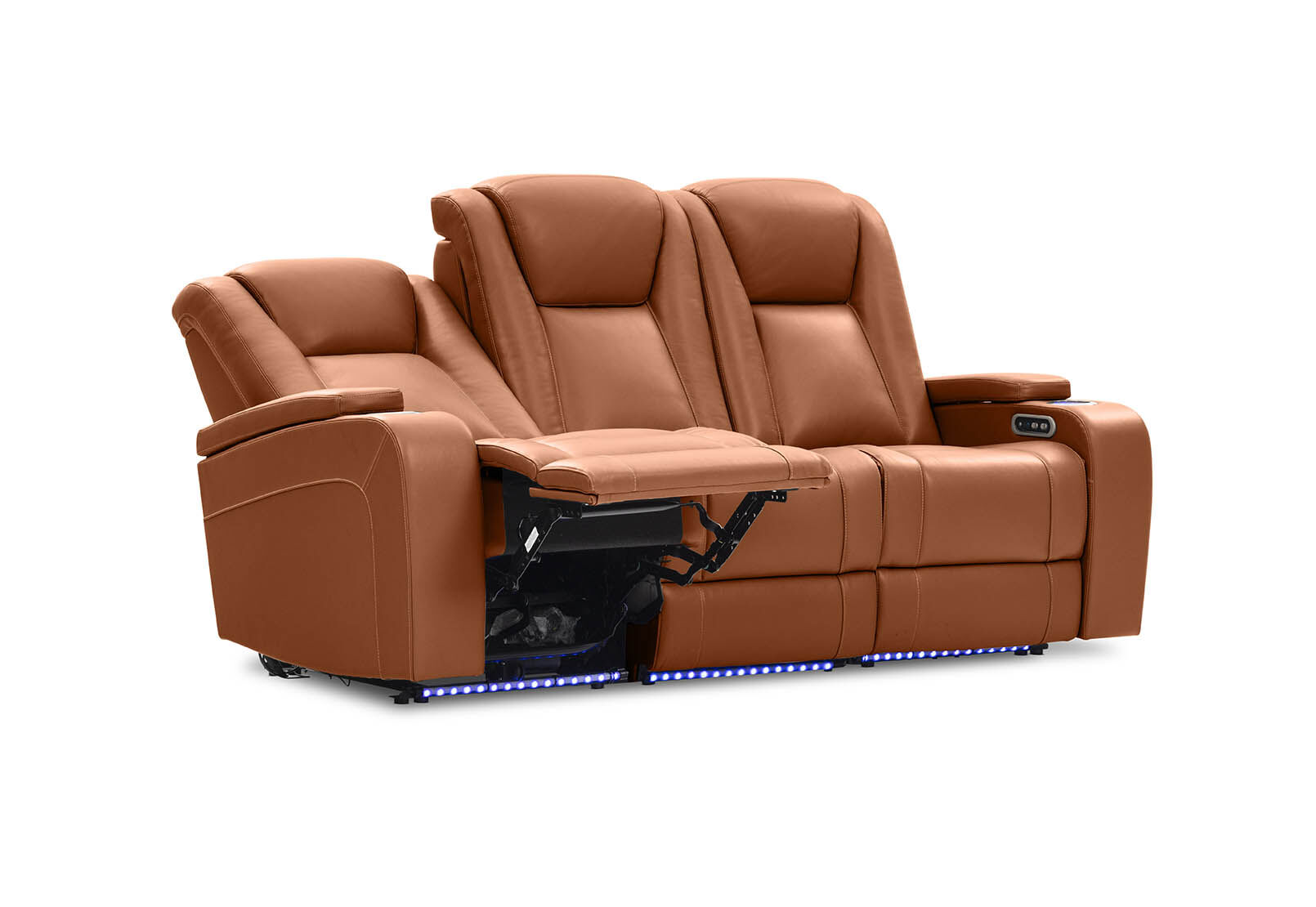 SENTINAL MK2 LEATHER - 3 Seater with 2 Electric Recliners SENTINAL MK2 LEATHER