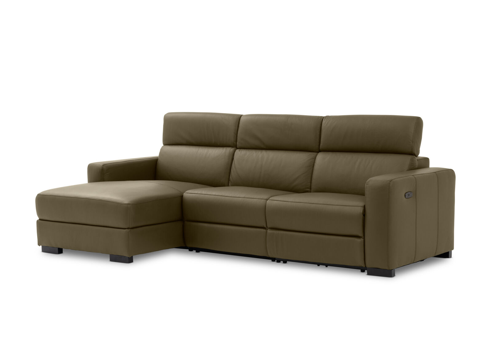 DAMIAN LEATHER - 3 Seater Sofa with LHF Chaise DAMIAN LEATHER