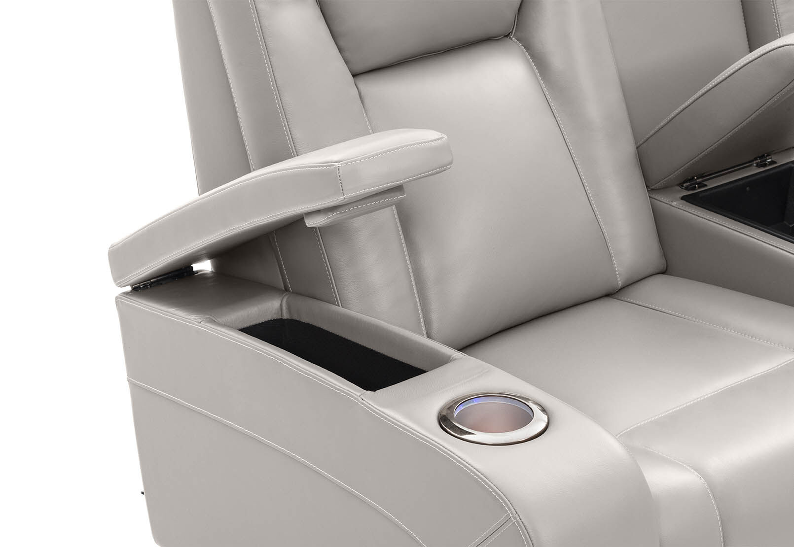 SENTINAL MK2 LEATHER - 2 Seater with 2 Electric Recliners and Console SENTINAL MK2 LEATHER