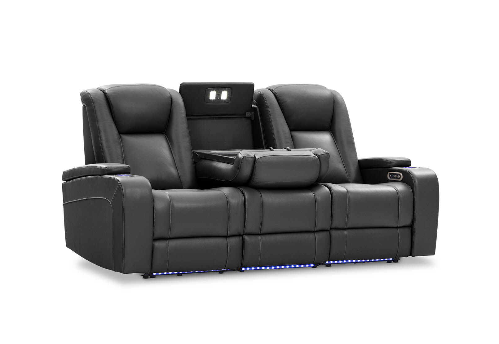 SENTINAL MK2 LEATHER - 3 Seater with 2 Electric Recliners SENTINAL MK2 LEATHER