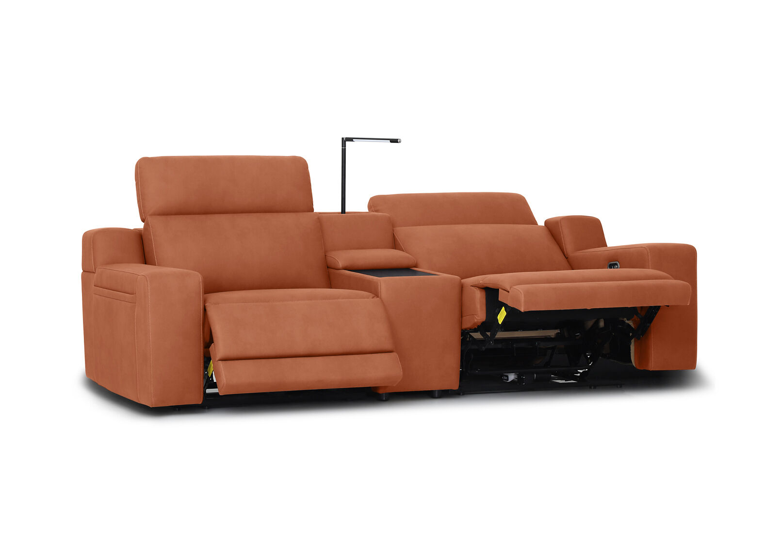 VANTRO FABRIC - 2 Seater Sofa with 2 Inbuilt Electric Recliners and Console VANTRO FABRIC