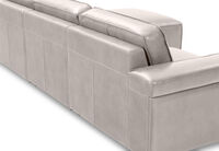 BARTELLE LEATHER - 3.5 Seater Sofa with Ottoman. BARTELLE LEATHER