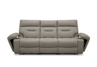 HOLLYWOOD LEATHER - Media 3 Seater with Electric Recliners HOLLYWOOD LEATHER