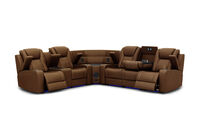 SENTINAL MK2 LEATHER - 5 Piece Corner with LHF Console SENTINAL MK2 LEATHER