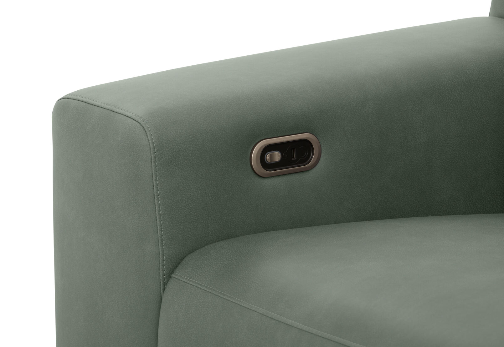 GAGE FABRIC - 3 Seater Sofa with Electric Recliner & RHF Chaise GAGE FABRIC