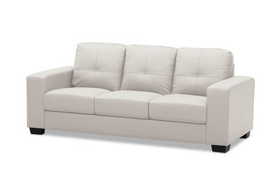 DIAMOND - Leather-Look 3 Seater Sofa