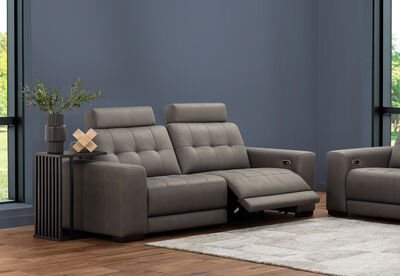 COWPER FABRIC - 2 Seater Electric Recliners