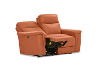 SERGIO LEATHER - 2 Seater with Electric Recliners SERGIO LEATHER