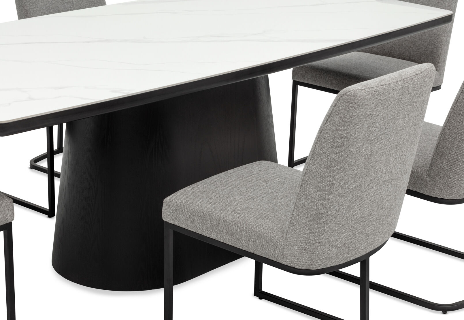 DORVAL - 7 Piece Dining Suite with Nevis Chairs DORVAL