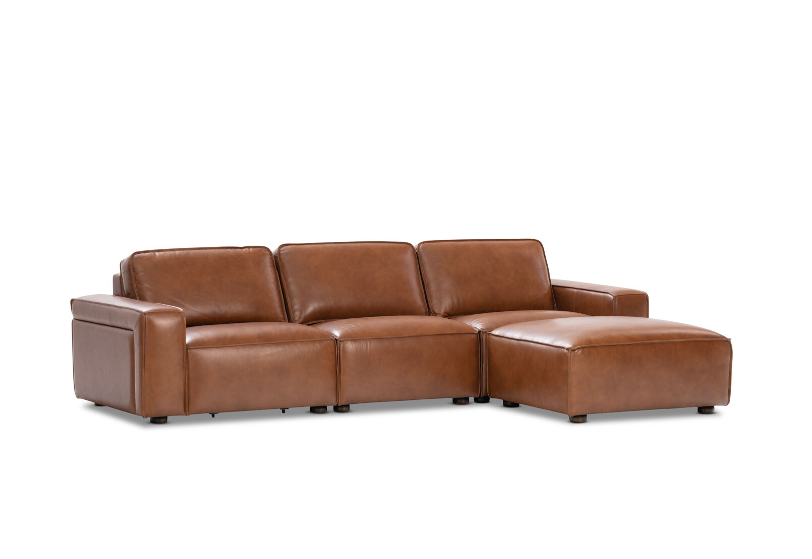 BARTELLE LEATHER - 3.5 Seater Sofa with Ottoman BARTELLE LEATHER