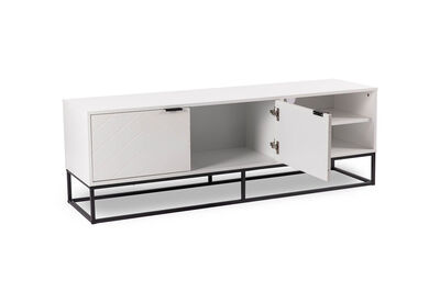 HARDING - White Entertainment Unit