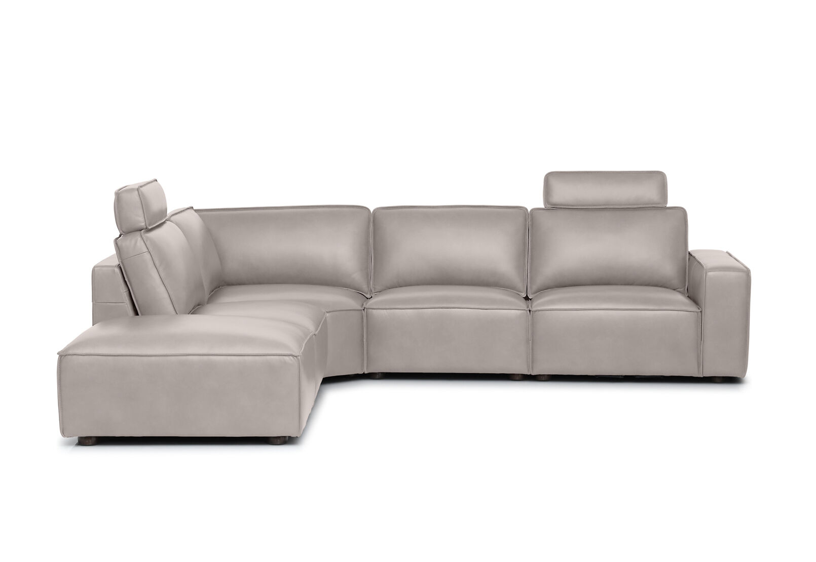 BARTELLE LEATHER - 5 Piece LHF Corner Chaise BARTELLE LEATHER
