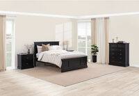 CHRYSTELLE - 4 Piece Queen Bed Tall Chest Suite CHRYSTELLE