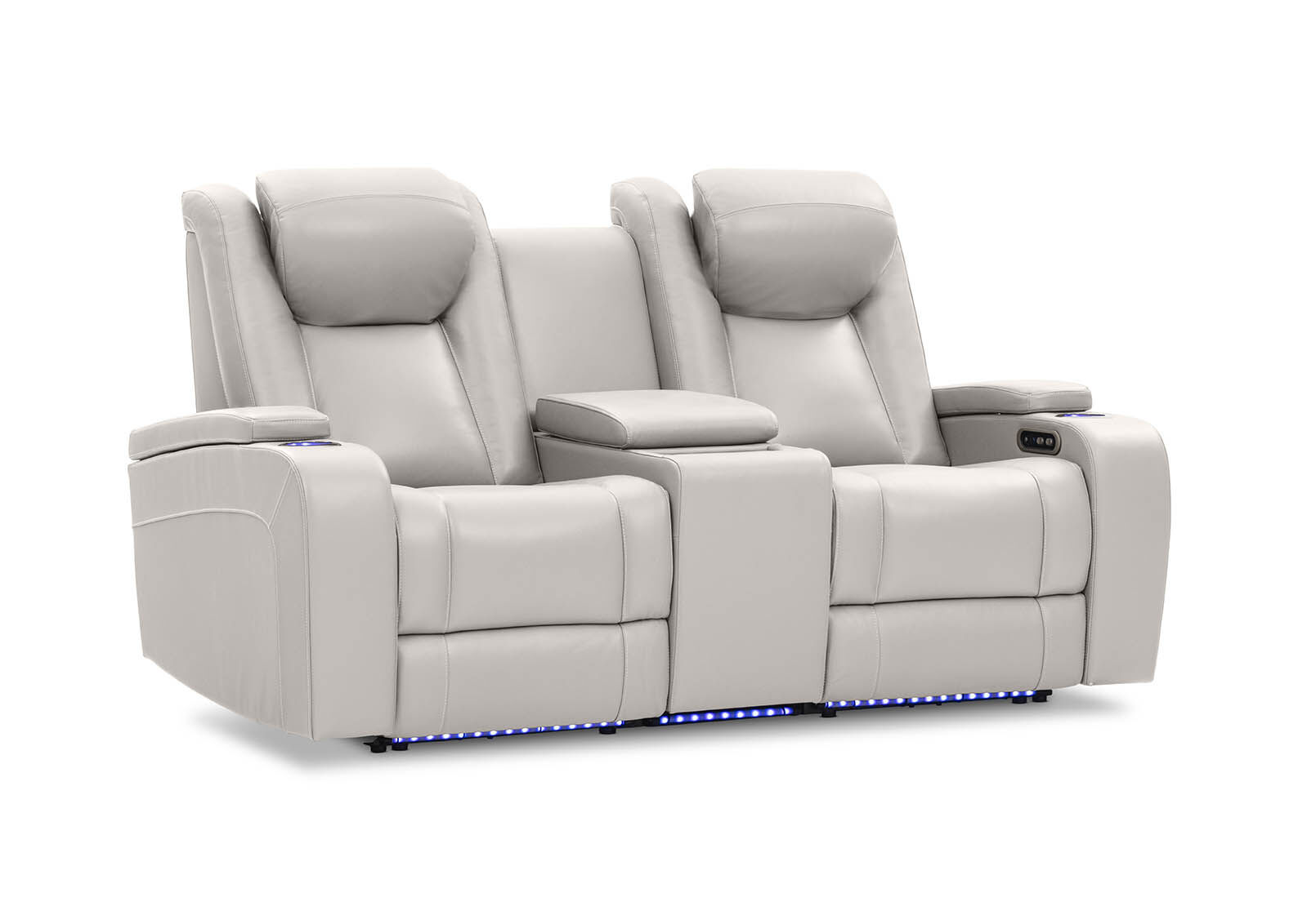 SENTINAL MK2 LEATHER - 2 Seater with 2 Electric Recliners and Console SENTINAL MK2 LEATHER