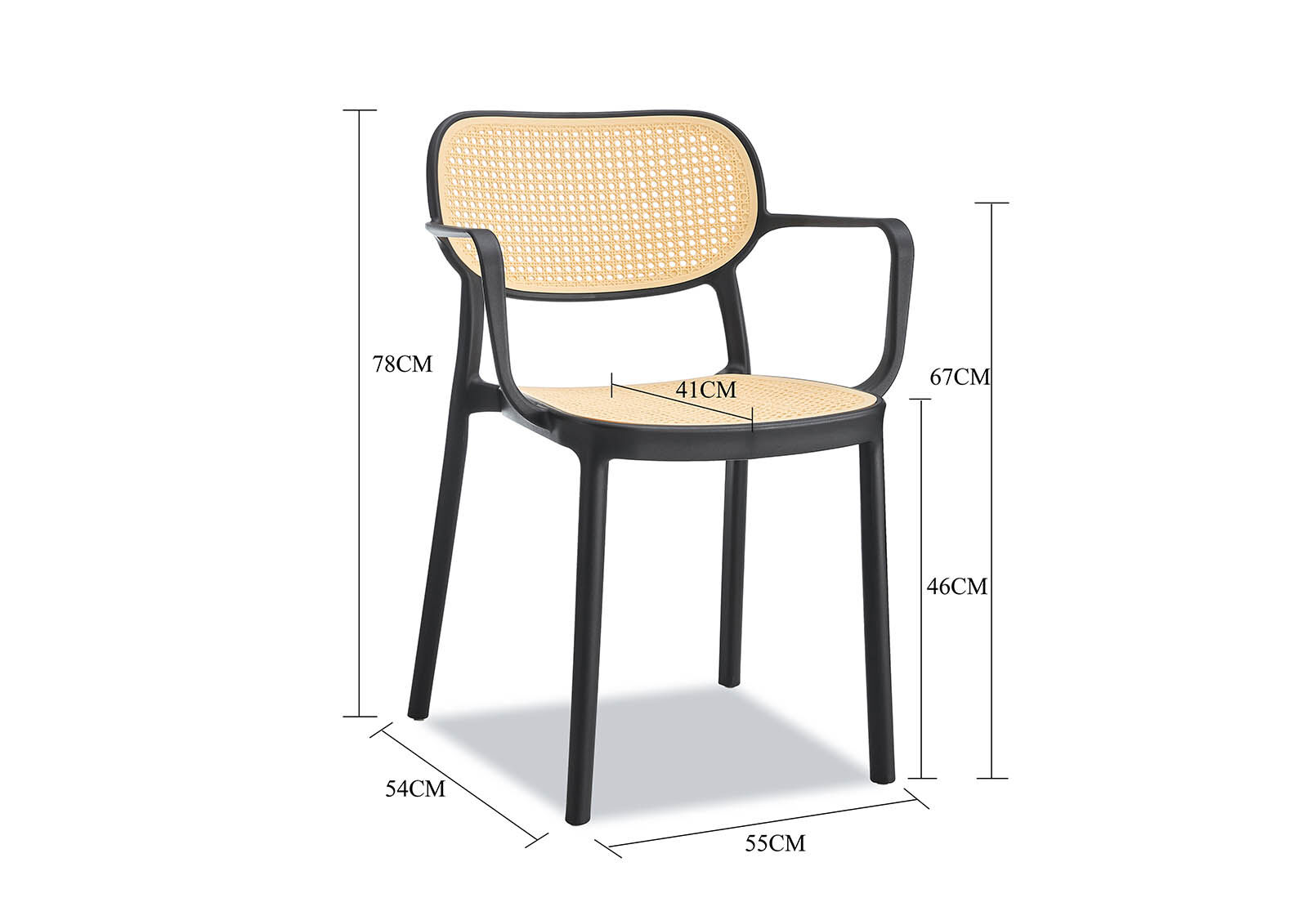 McKAY - Set of 4 Outdoor Dining Chairs McKAY
